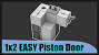 Minecraft Piston Door 2x1