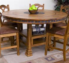 A round cherry table with simple lines looks fantastic and is the perfect fit for a small space. Today Lazy Susan Dining Room Table The Best Ideas For Your Interior