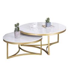 tables basses gigognes table gigogne blanc table d appoint a cafe rond marbre et metal table basse g coffee table living table modern furniture living room