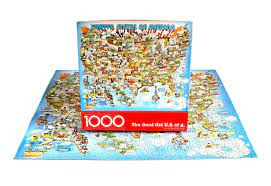 $17.99 300 large pieces seaside holiday. Springbok Good Old Us Of A Puzzle 1000 Pieces United States Bob Martin Complete Jigsaw Robert Blair Martin Cartoon Hallmark Cards Hallmark Cards Martin Cartoon Puzzle 1000 Pieces