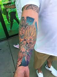 Arm dragon ball dragon tattoo, dragon ball tattoos heroes and villains the dao of, new tattoos world tattoo gallery page 25, 40 vegeta tattoo designs for men dragon ball z ink ideas, ivonna on twitter: Dragon Ball Z Half Sleeve Tattoo The Chosen One Ink Facebook