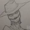 Scarecrow drawing scary scarecrow creepy halloween food halloween stuff scary drawings halloween drawings my drawings pencil. 1