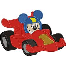 Mickey mouse and the roadster racers characters puzzle. Boy Mouse Race Car Applique And Embroidery File Digital Etsy Mickey Mouse Quilt Mickey Roadster Racers Birthday Applique