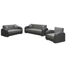 Roller bietet ein umfangreiches möbelangebot. 3 Teiliges Sofa Set Anthrazit Mit Liegefunktion Online Bei Roller Kaufen