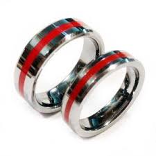 Black And Red Wedding Rings For Her Firefighter Wedding Rings Dress Wedding Titanium Wedding Rings Black Wedding Rings Tattoo Wedding Rings