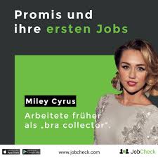 Ask anything you want to learn about miley cyrus by getting answers on askfm. Miley Cyrus Erster Job Als Bra Collector Jobcheck App Jobs Teilzeitjobs Aushilfsjobs Lehrstellen