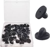 Amazon.com: 50pcs PVC Rubber Pin Backs, Pin Safety Backs for ...