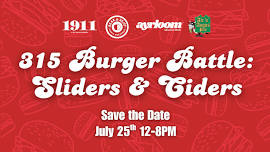 315 Burger Battle: Sliders & Ciders