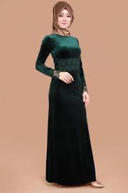 Bel Ve Manseti Gupurlu Kadife Abiye Zumrut Muslim Fashion Fashion African Fashion