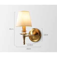 Maybe you would like to learn more about one of these? 2 Light Brass Wall Sconce Decorative Copper Fabric Lamp Shade Bedside Hallways Gold Leaf Carved Lantern