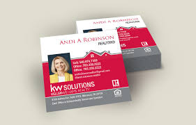 These creative business cards will stand out! Keller Williams Square Business Cards