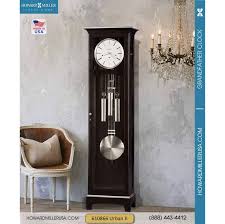 Grandfather Clock Howard Miller Modern Urban Floor 610866 Black Finish This Unique Floor Clock Boasts Simple Contempo Grandfather Clock Unique Flooring Clock