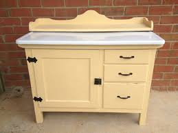 Small Hoosier Cabinet Base With Porcelain Counter Refinished By Repurposed Creations Hoosier Cabinet Repurposed Furniture Refinishing Furniture