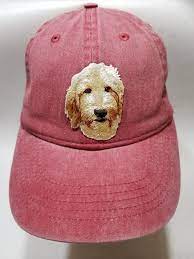Labradoodle Dog Embroidered Patch On Red Baseball Cap Hat New Great Gift For The Labradoodle Dog Lover Free Shipping Labradoodle Dogs Labradoodle Dog Patch