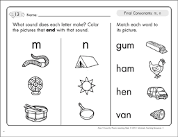 Word to practice initial, medial and final consonants sounds. Final Consonants M N Phonics Learning Mats Printable Skills Sheets
