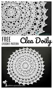 Free Crochet Pattern Yarn Review Clea Doily Crochet