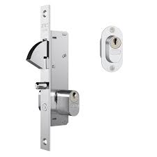 Fechadura Para Porta de Correr Stam 901 Cilindro Búzios 90 mm Inox