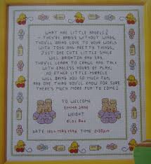 Little Angels Baby Sampler Cross Stitch Chart