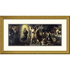 Global Gallery La Cuisine Des Anges By Bartolome Esteban Murillo Framed Painting Print Size 2 Global Gallery Painting Painting Frames