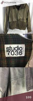 Studio 7036 Vintage 1990s Leather Bomber Jacket L Leather Bomber Leather Bomber Jacket Bomber Jacket