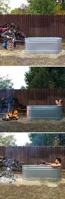 Diy Hot Tub For Your Backyard Click Link To See The Video Instructions Http Www Homemade Modern Com Ep112 Diy Wood Hot Tub Backyard Diy Hot Tub Backyard