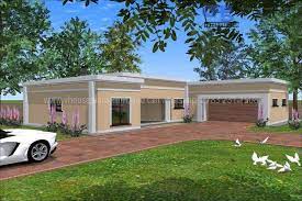 House plans with different roofs creating an original style. A W1907 Flat Roof House House Plans South Africa Flat Roof House Designs