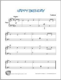 For piano, voice and other instruments. Happy Birthday Free Beginner Piano Sheet Music Makingmusicfun Net