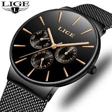 Mens Watches Top Brand Luxury Lige Waterproof Ultra Thin Date Clock Male Steel Strap Casual Quartz Watch Men Sports Wrist Watch Yesterday S P Luxury Watches For Men Watches For Men Quartz