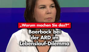 On 12 june 2021, baerbock was confirmed as candidate for chancellor after receiving 98.5% of the confirmation voting. Warum Machen Sie Das Baerbock Bei Der Ard Im Lebenslauf Dilemma