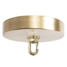 That way, the item has plenty of support. Amazon Com Flea Market Rx 5 Inch Heavy Duty Chandelier Canopy Kit 50 Lb Hook Ceiling Light Cover Plate Screw Collar Snap Hook Mounting Hardware For Hanging Chained Pendant Lighting Made In Usa