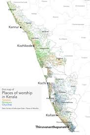 Kerala constituencies with district boundaries.svg 2,105 × 2,980; Arun Ganesh On Twitter Fascinating To See The Diversity In The Geographical Distribution Of Places Of Worship In Kerala This The Most Religiously Diverse State In India And Also Has The Highest