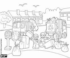 Coloring pages to download and print. Garbage Trucks Of Lego Coloring Page Printable Game