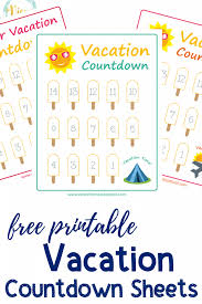 Summer Vacation Countdown Printables Vacation Countdown Countdown Calendar Printable Countdown For Kids