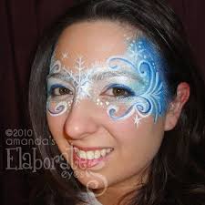 Winter Face Painting Amanda S Elaborate Eyes Face Body Painting Schminken Schminken Ontwerpen Ijskoningin