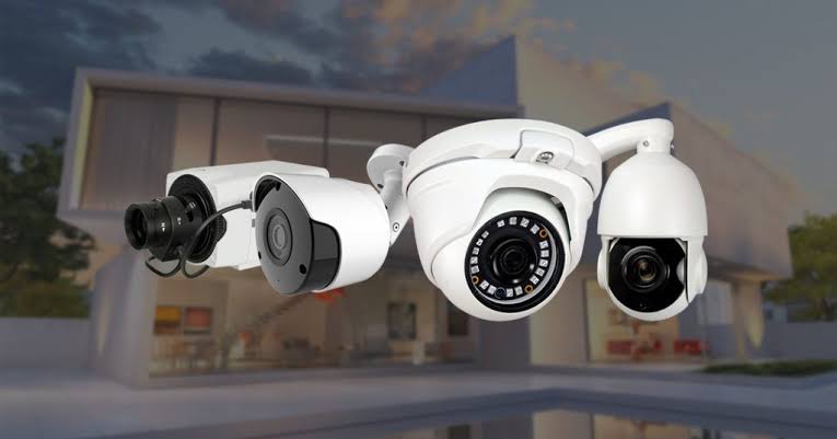 Cámara de seguridad CCTV instalada