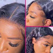 Amazon.com : Deep Wave Lace Front Wigs Human Hair Wigs for Women 4x4 HD  Transparent Lace Closure Wig Brazilian 150% Glueless Deep Curly Wig Human  Hair ...