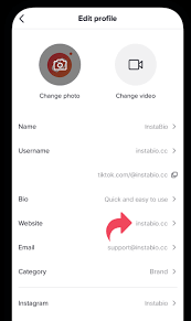 (if you see this available, do it. Setting In Tiktok Help Center Instabio