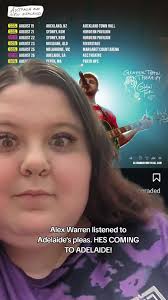 What Date Is Alex Warren Coming to Adelaide