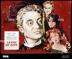 LEASE OF LIFE, Robert Donat, Denholm Eliott, Kay Walsh, Adrienne Corri,  1954 Stock Photo