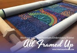 The needle may be too small for the thread weight. Millennium Embroidery Frame Review Cedar Canyon Textiles