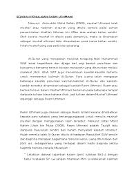 Check spelling or type a new query. Sejarah Penulisan Rasm Uthmani Doc