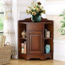 Click on a cabinet to select it and click the open object edit button. Luxury Vintage Walnut White Corner Cabinet Rustic Wood Accent Cabinet With Door Shelves Drawer Vintage Walnut White Corner Cabinet Rustic Wood Accent Cabinet With Door Shelves Drawer For Sale