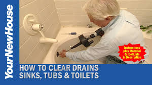 My sink has twin basins. How To Clear Drains Sinks Tubs And Toilets Youtube