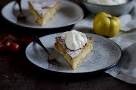 Mandarinen blechkuchen mit creme fraiche guss backen rezept blechkuchen kuchen rezepte blechkuchen lecker. Birnen Quitten Kuchen Mit Creme Fraiche Quittengeschichten Schokoladenpfeffer