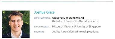 Joshua Grice New Colombo Plan Scholar 2021 Australian Department Of Foreign Affairs And Trade Linkedin