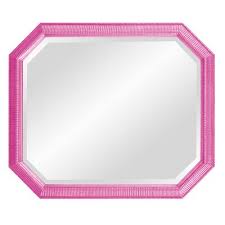 Green mirror is involving becoming dazzling plus pleasant; Birchlanepatrizia Traditional Beveled Accent Mirror Finish Hot Pink Dailymail