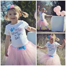 Followed by the excitement a mom can't wait to buy pink outfits or customize everything in baby blue. Gender Reveal Party Baby Outfit He Or She What Will It Be Etsy