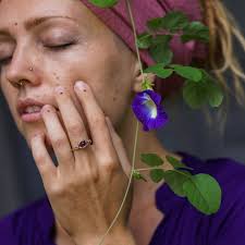 14K Yellow Gold Engagement Ring April