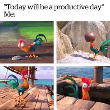 On Being Productive Lolsnaps Disney Funny Moana Memes Disney Memes