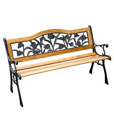 Meublez votre jardin avec ce banc élégant en bois et fonte ! Banc Banquette De Jardin Terrasse Parc Lemon Bois Et Fonte